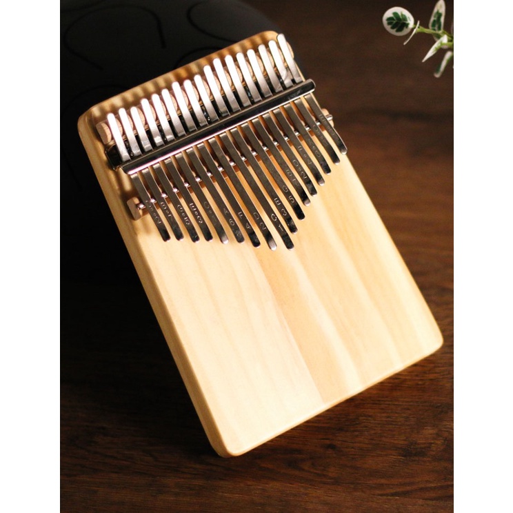 Đàn Kalimba Trơn 17 Phím Tặng Đầy Đủ Phụ Kiện Túi, Búa, Hướng Dẫn, Khăn Lau, Dán Phím