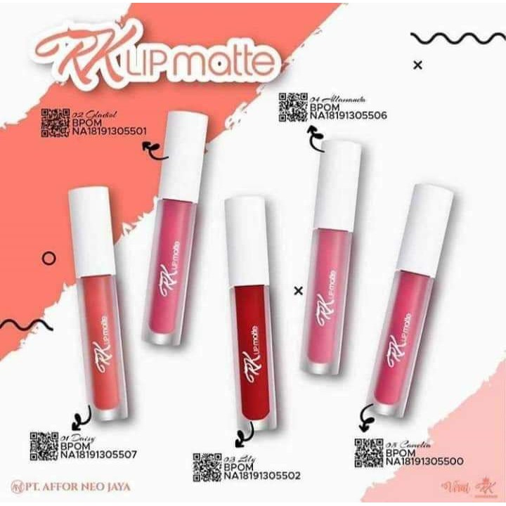 (Hàng Mới Về) Son Môi Rk Màu Lì Trang Điểm Chuyên Dụng | BigBuy360 - bigbuy360.vn