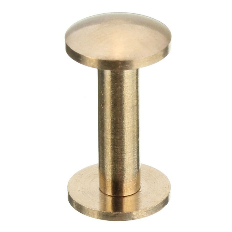 Bộ 10 Đinh Tán Bằng Đồng Thau 6mm Chuyên Dụng Cho Thắt Lưng Da