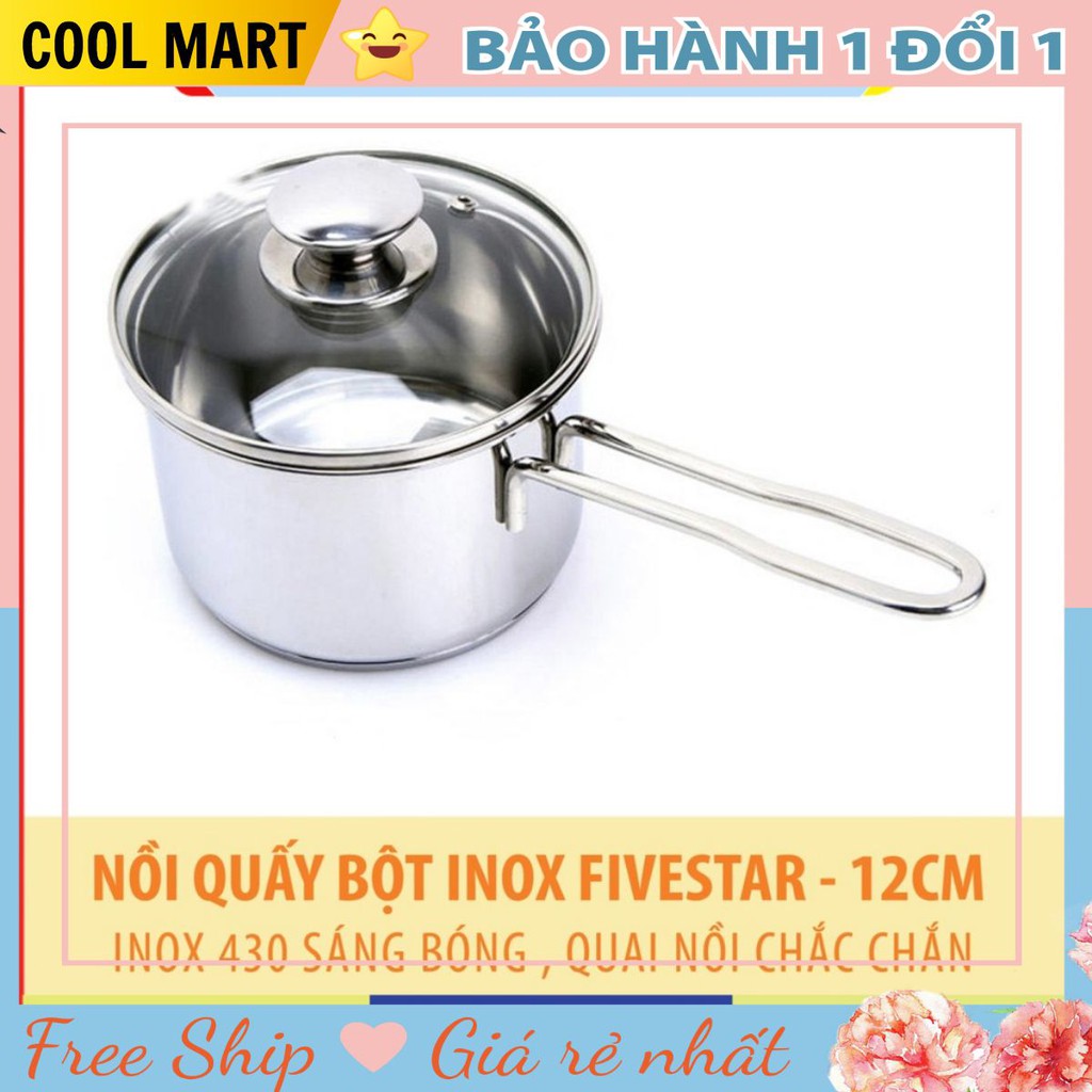 Nồi Quấy Bột ⭐️FREESHIP⭐️ Xoong Nấu Bột Inox Fivestar An Toàn Cho Bé