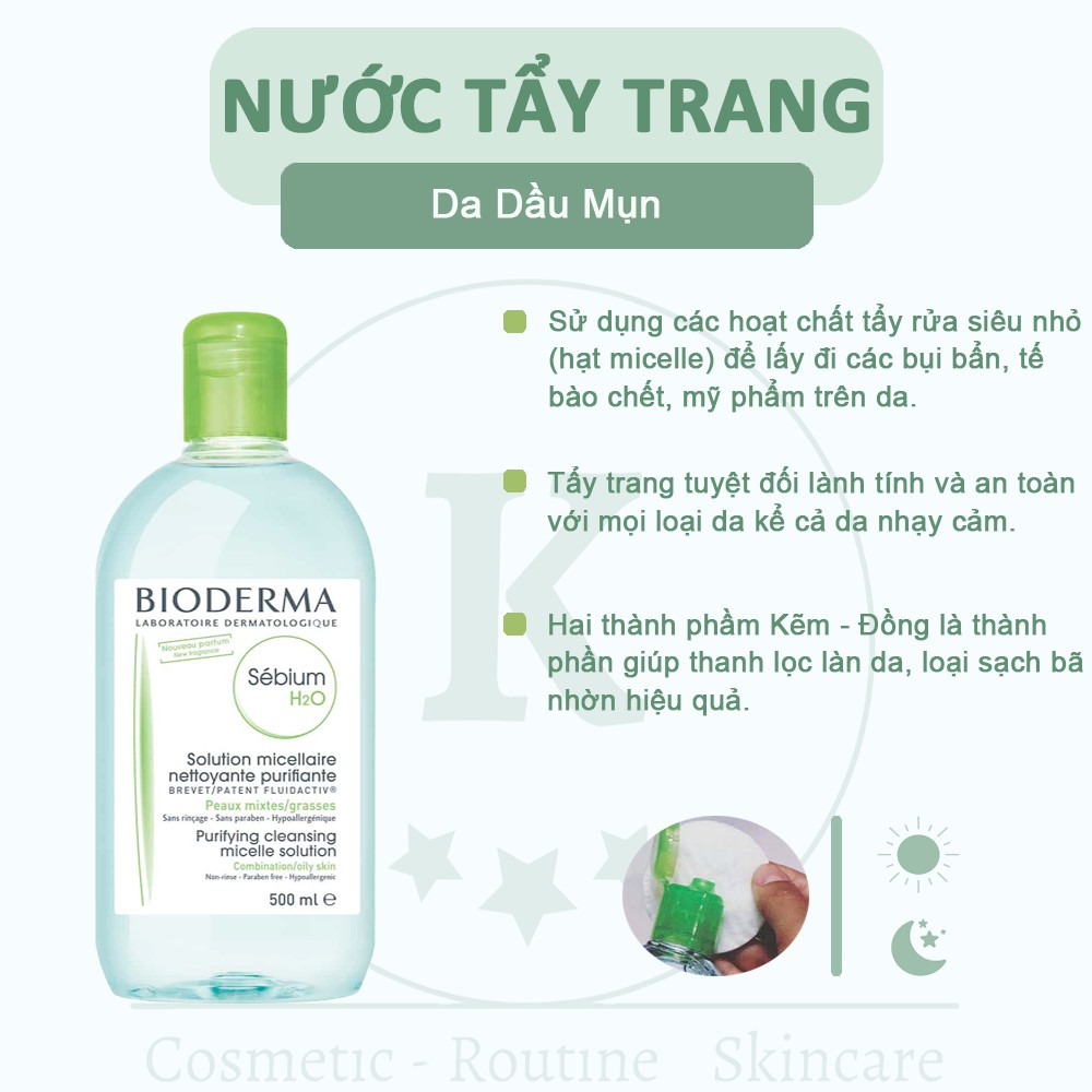 Nước Tẩy Trang Bioderma Sebium H2O