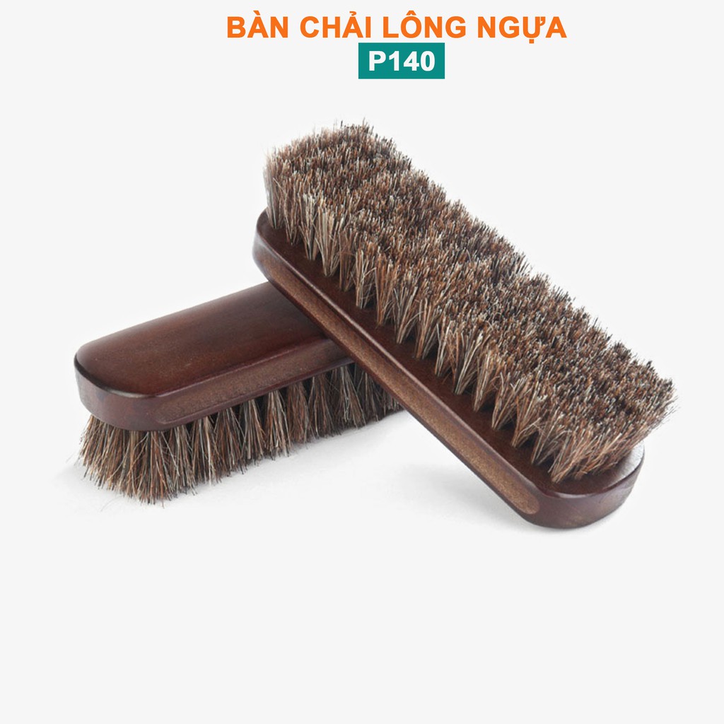 Bàn chải đánh giày lông ngựa P140- vệ sinh đánh bóng giày