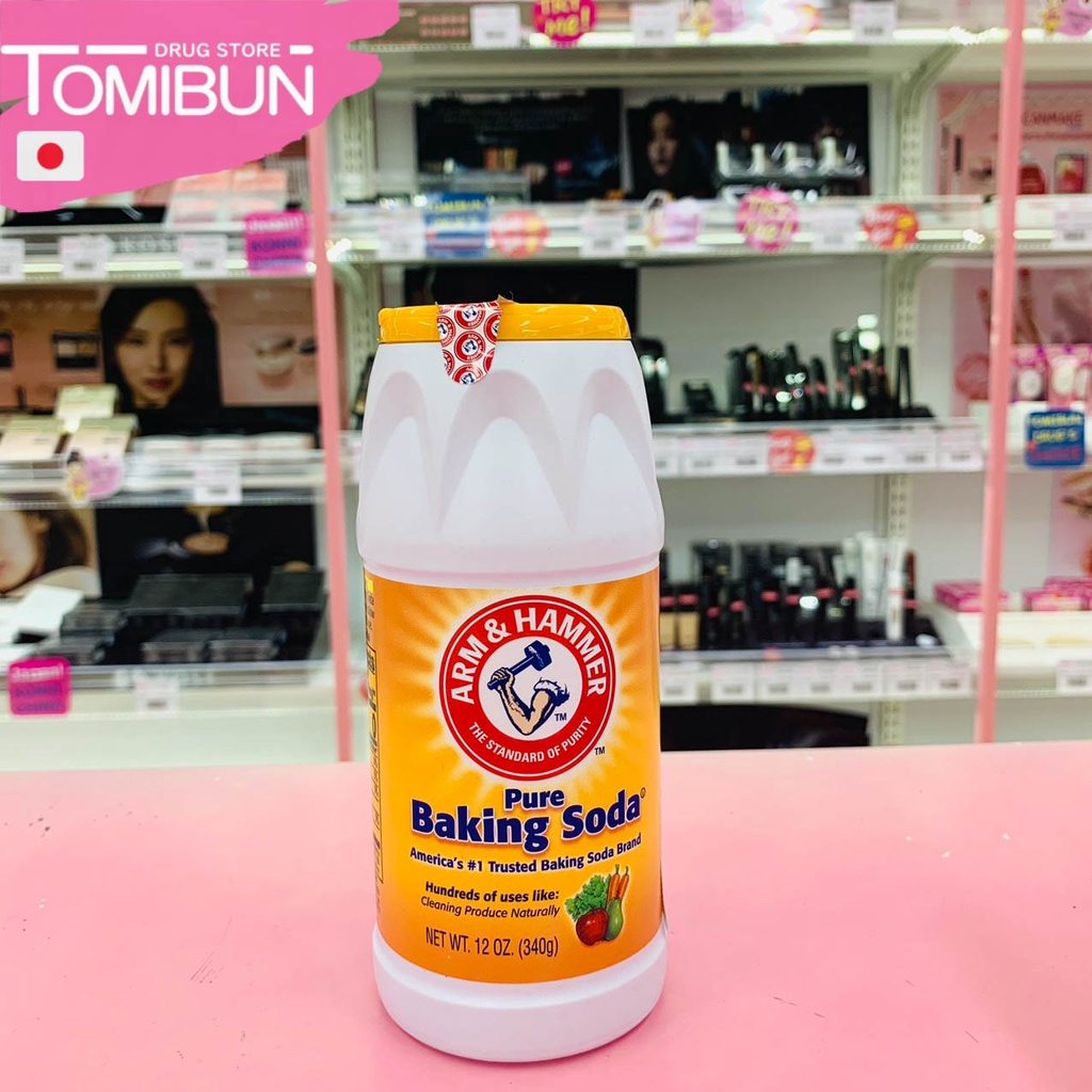 Bột rửa rau, củ, quả Baking soda Arm & Hammer Mỹ 340g- Hàng nội địa USA- Tomibun