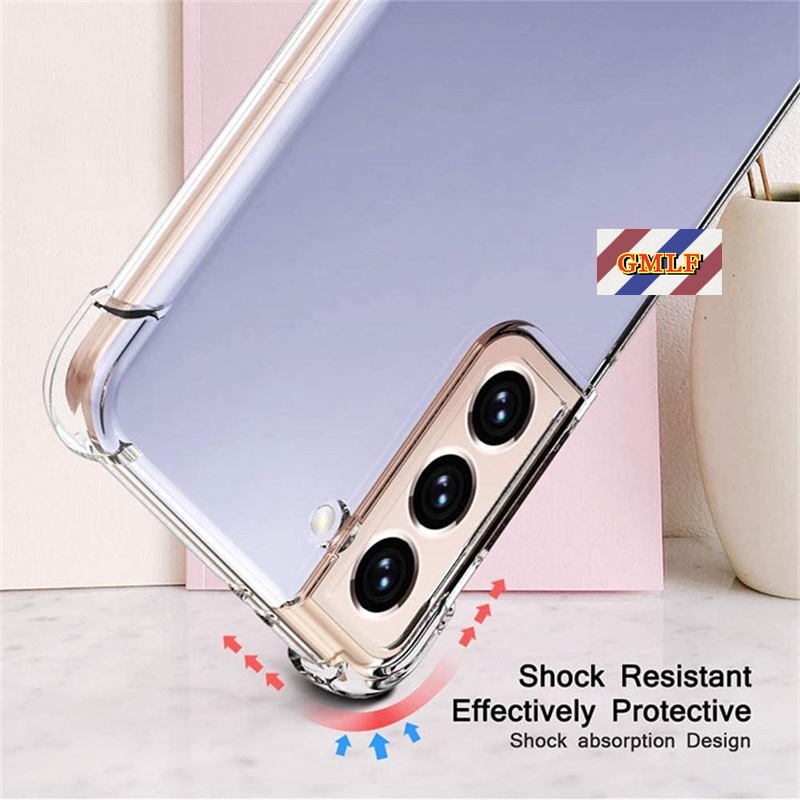 Ốp Điện Thoại TPU Dẻo Trong Suốt Chống Rơi Cho Samsung Galaxy S8 S9 S10 S20 S21 FE Note 10 Lite Plus 20 Ultra