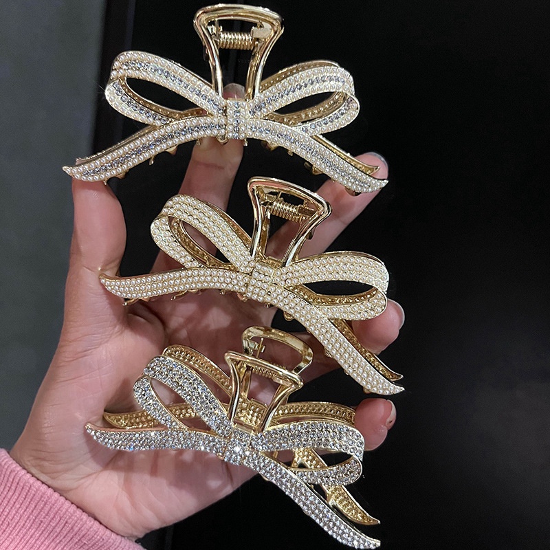 Kẹp Tóc Hình Nơ Đính Đá 2022