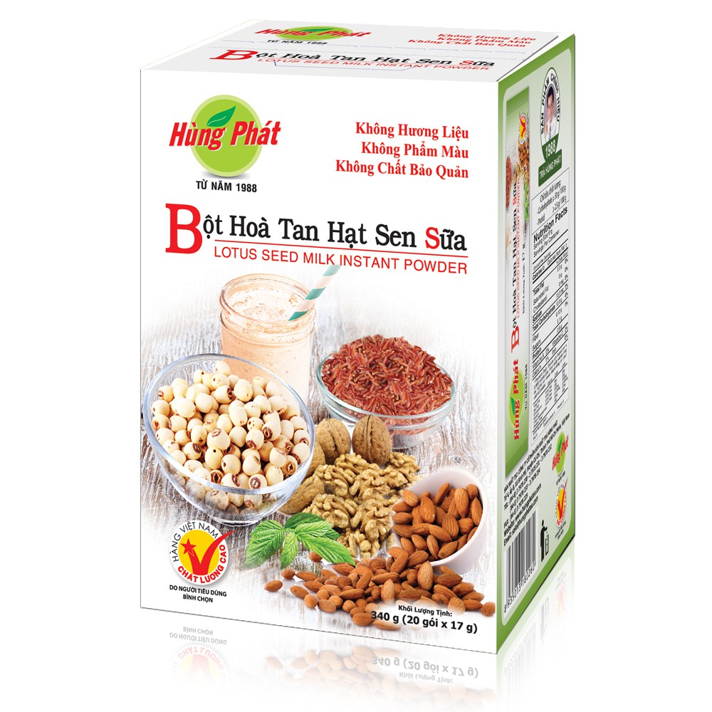 Bột Hòa Tan Hạt Sen Sữa - Thương Hiệu Hùng Phát