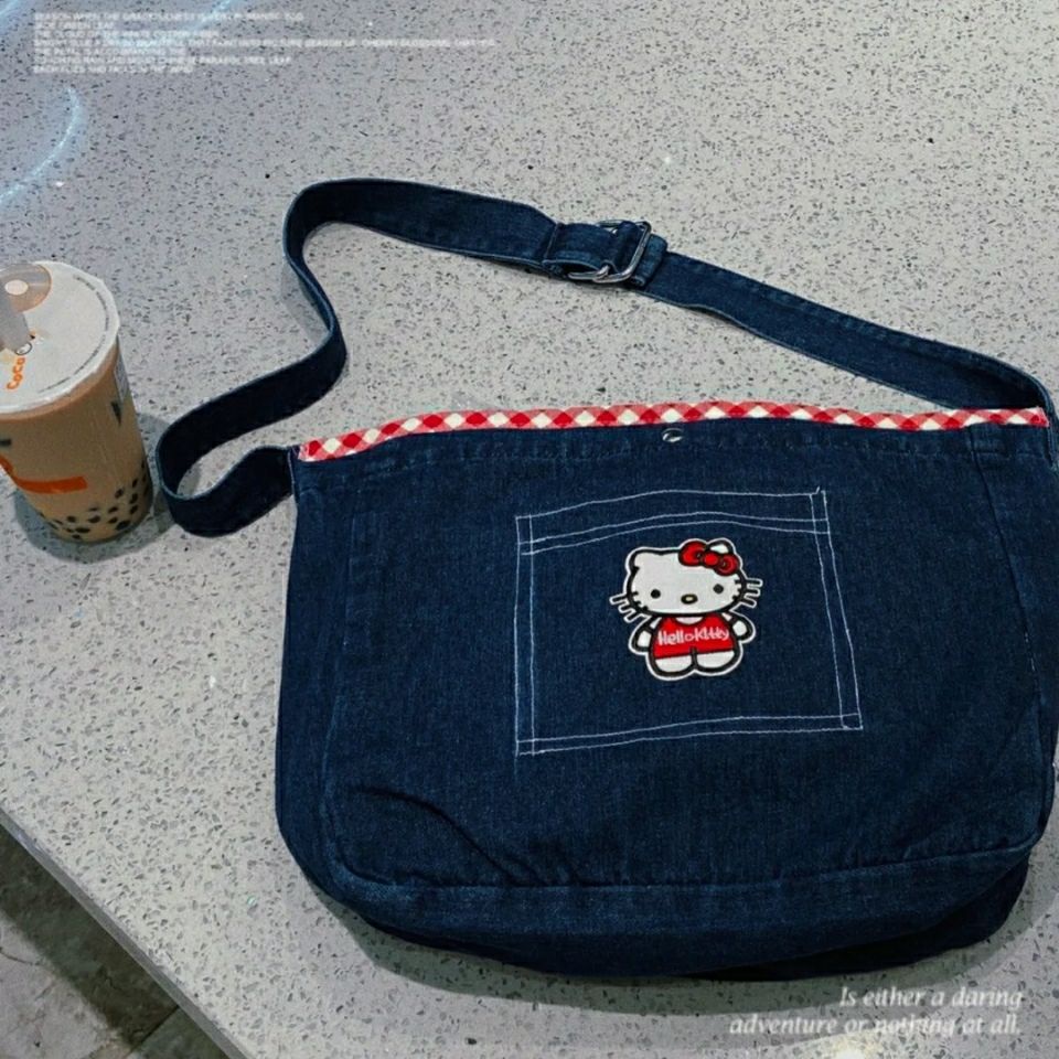 Túi Xách Denim Cỡ Lớn Đa Năng Thời Trang Thu Đông 2022 Phong Cách Hàn Quốc Cho Nữ