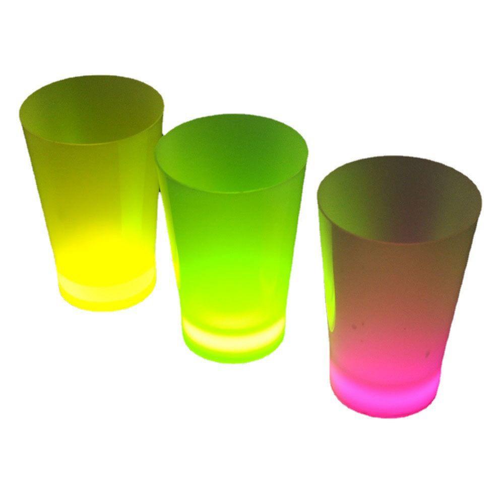 YIYU Ly Thủy Tinh Uống Rượu Có Đèn LED Phát Sáng Độc Đáo