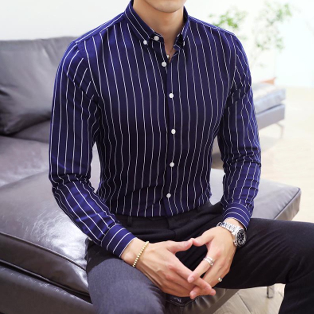 Áo sơ mi kẻ nam VERTICAL STRIPED SHIRT - GS12