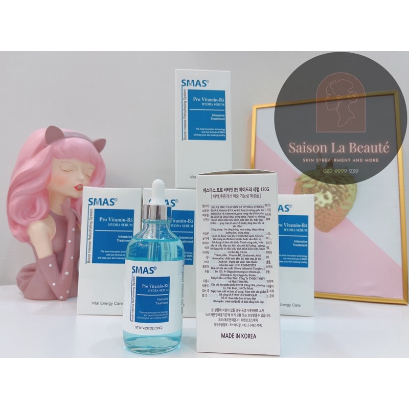 Tinh chất/Serum phục hồi và cấp ẩm Smas Pro Vitamin B5 Hydra Serum ĐƠN GIẢN nhưng VÔ CÙNG HIỆU QUẢ. | BigBuy360 - bigbuy360.vn