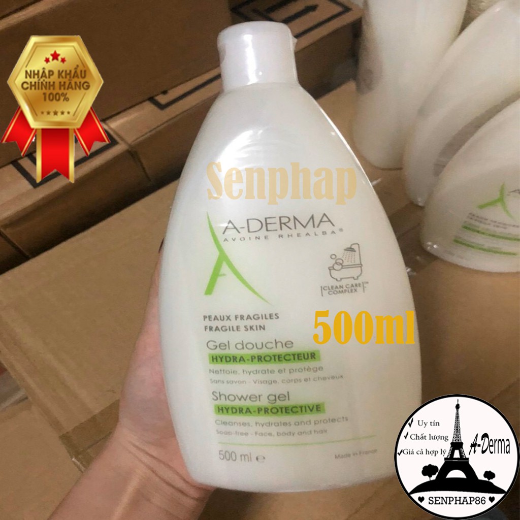 Sữa tắm A-DERMA 💓free ship💓sữa tắm cho bé, gia đình 500ml xuất xứ Pháp mang lại hiệu quả tốt | BigBuy360 - bigbuy360.vn
