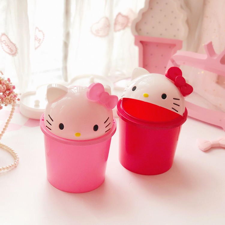 Thùng rác mini để bàn HELLO KITTY