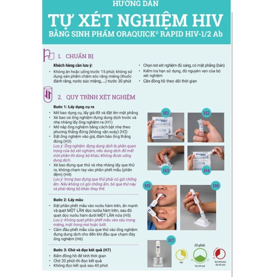 Xét nghiệm HIV tại nhà ( Chính xác 99%)