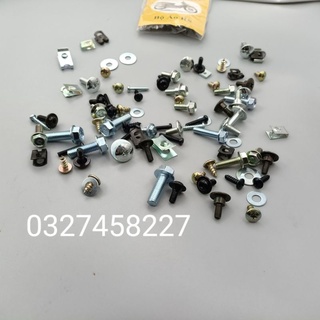 Bộ ốc vít, kẹp bắt nhựa dàn áo xe wave a, rs, s100