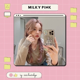 [TẨY] Thuốc nhuộm màu MILKY PINK (tặng kèm trợ dưỡng+ găng tay)