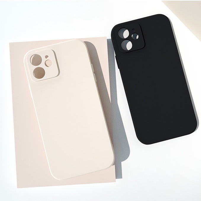 ốp lưng chất liệu mịn che camera viền vuông ốp cho iphone xsmax 6 plus 7 plus 8 plus 12 11 promax 12pro