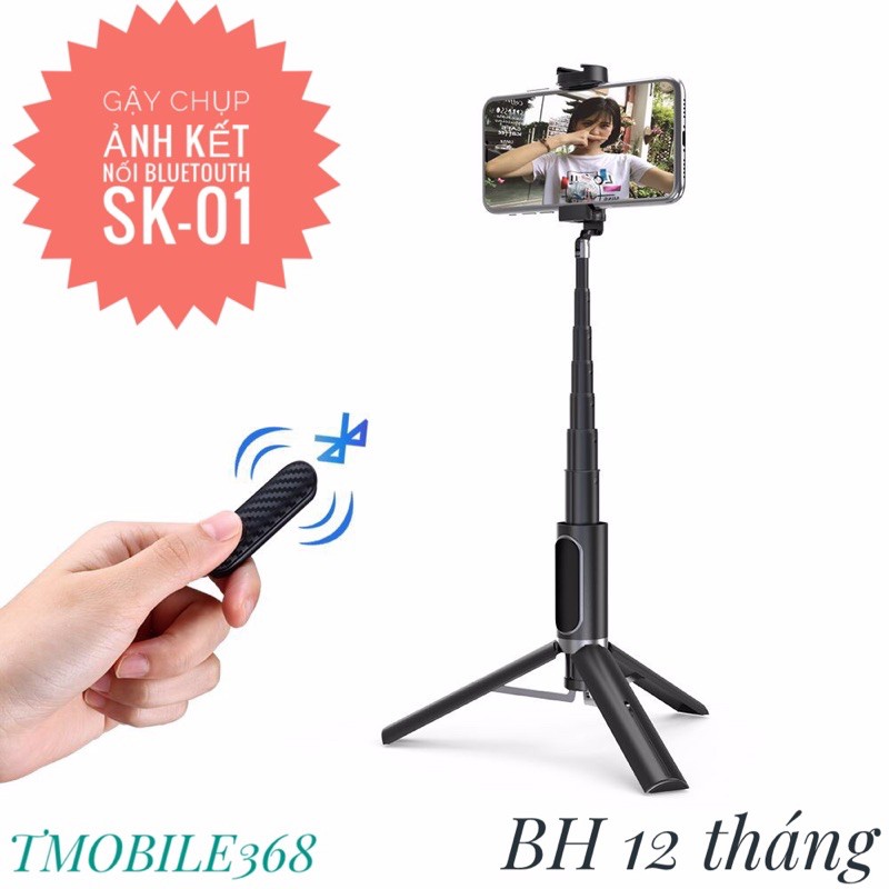 Gậy chụp ảnh Selfied Kết nối bluetouth SK -01