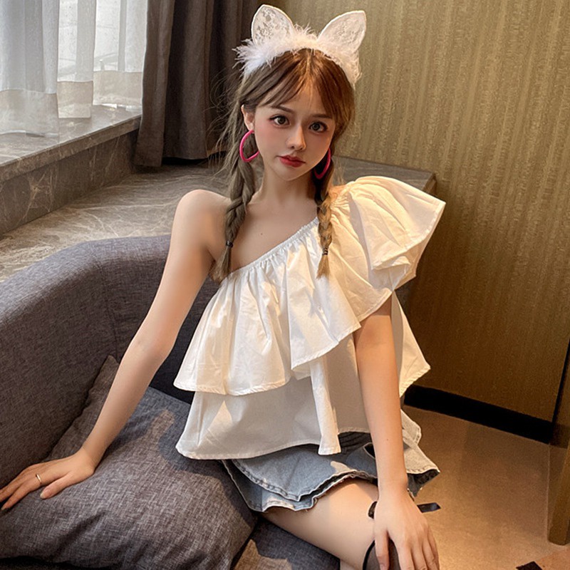 Áo thun không tay nhiều lớp màu sắc thời trang dành cho nữ