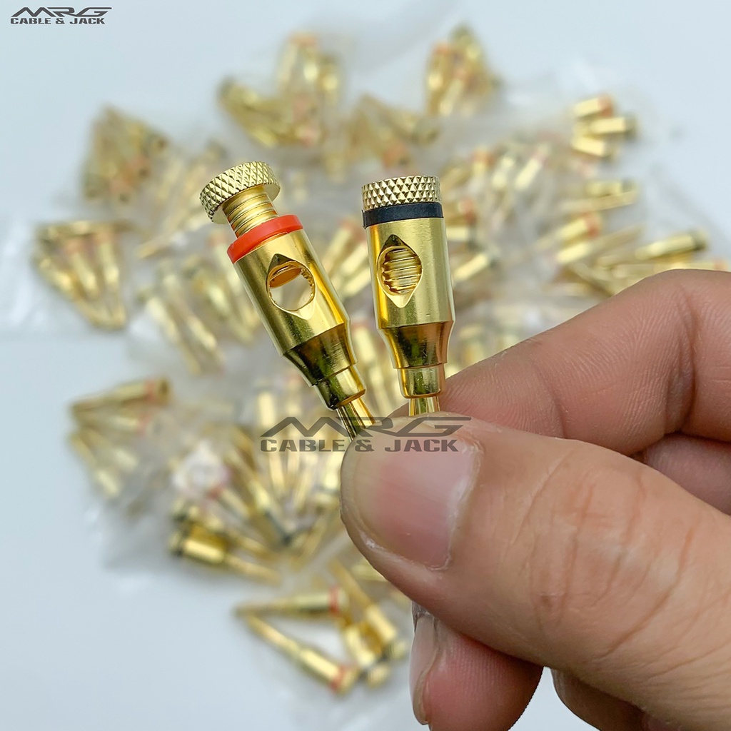 Jack Bắp Chuối Mạ Vàng, giá 1 cặp, dùng cắm loa.