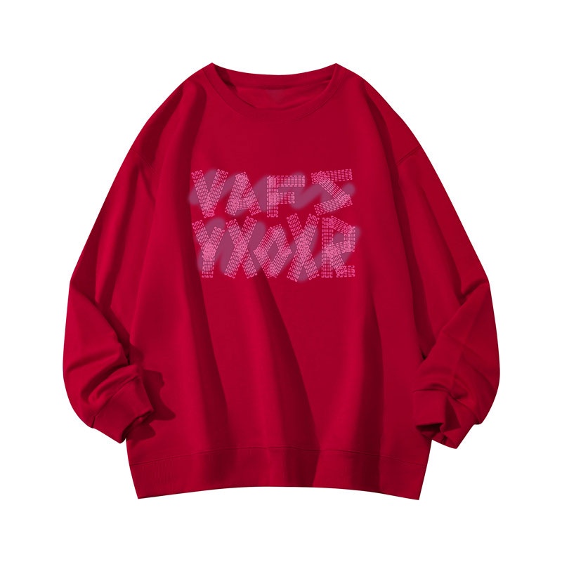 NRVP Áo thun tay dài oversize in họa tiết phong cách Hàn Quốc cho nữ