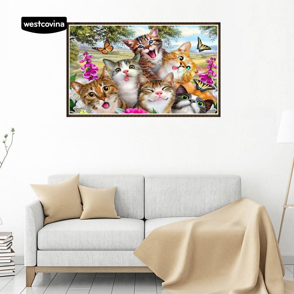 Tranh Đính Đá Hình Động Vật Đáng Yêu Tự Làm