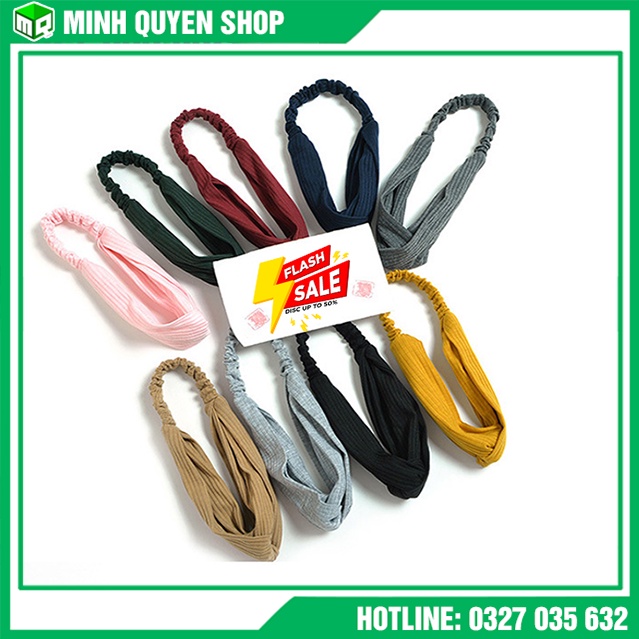 Băng Đô Vải Headband – Turban Xoắn Chéo Nơ Hàn Quốc Giá Rẻ