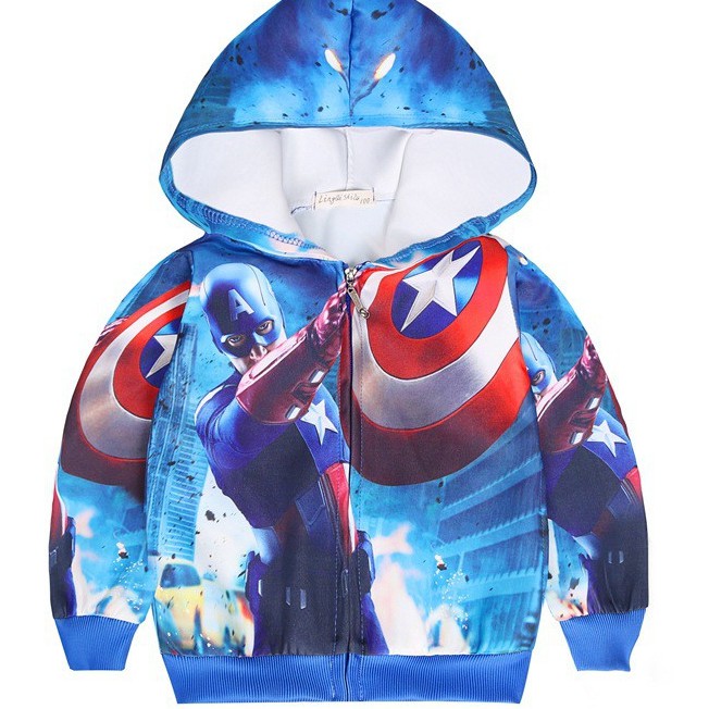 Áo khoác siêu nhân 3D Captain America
