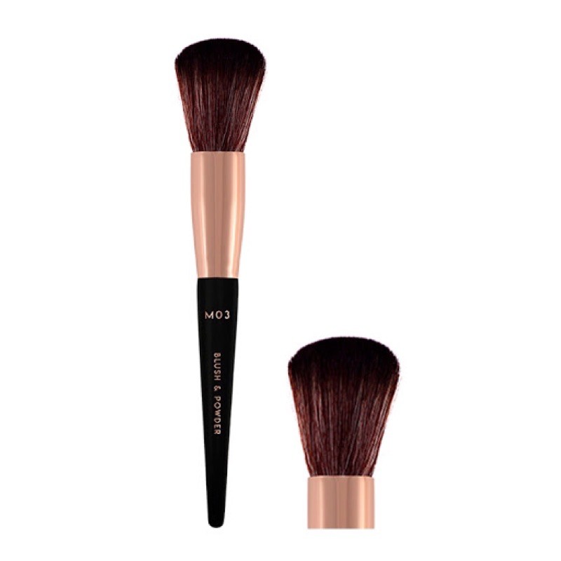 CỌ PHỦ &amp; MÁ HỒNG VACOSI BLUSH &amp; POWDER ĐẦU TRÒN M03