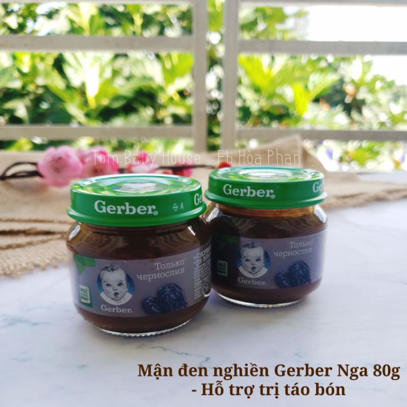 Mận đen nghiền Gerber Nga 80g