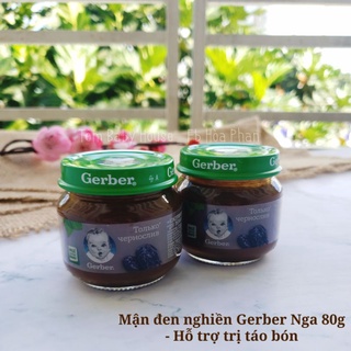 Mận đen nghiền Gerber Nga 80g