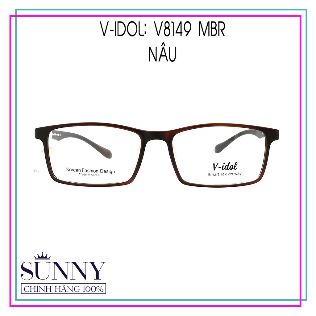Gọng kính chính hãng V-idol V8149 màu sắc thời trang, thiết kế dễ đeo bảo vệ mắt