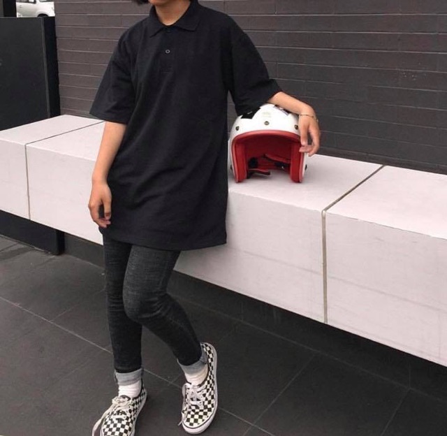 ÁO POLO UNISEX PHOM RỘNG THỜI TRANG | BigBuy360 - bigbuy360.vn