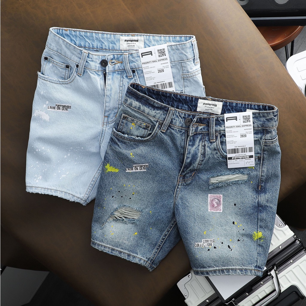 Quần shorts jean Xavi phong cách trẻ trung bụi bậm - FAPAS
