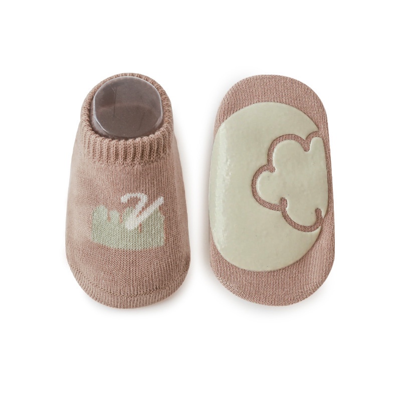 Vớ cotton Cổ Thuyền Ngắn Cách Nhiệt Thoáng Khí Chống Trượt In Họa Tiết Hoạt Hình Thời Trang Xuân Hè Cho Bé