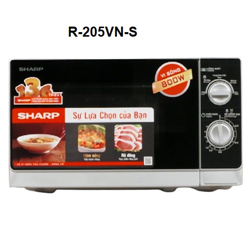 Lò Vi Sóng Sharp 20L không nướng R-205VN(S) / R-207VN-SL - Hàng chính hãng