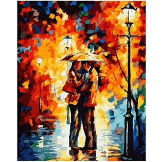 Tranh Sơn Dầu Số Hoá Tự Vẽ DIY - E121 40x50cm có khung