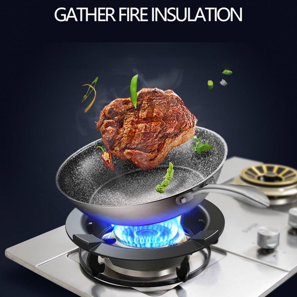 YIYU Giá Đỡ Đĩa Nấu Ăn Tiết Kiệm Năng Lượng Màu Đen