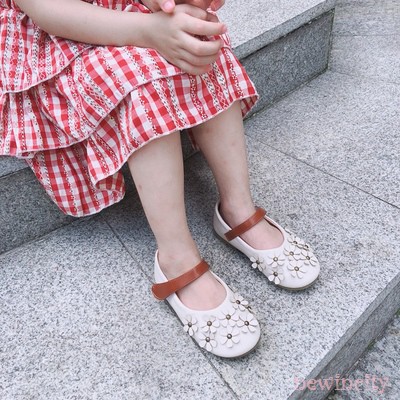 Giày Búp Bê Đính Hoa Xinh Xắn Cho Bé Gái