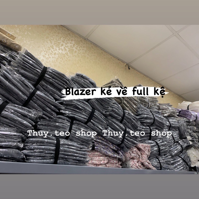 Áo khoác vest blazer kẻ, trơn, dạ Hàn Quốc - Áo khoác blazer chất đẹp | BigBuy360 - bigbuy360.vn