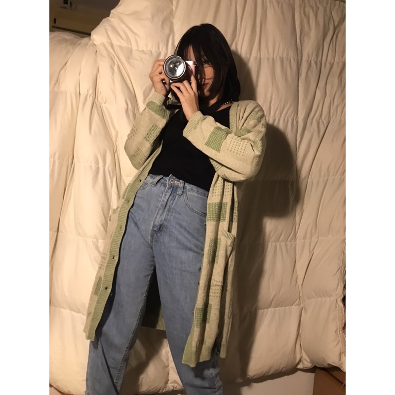 [SẴN](Ảnh thật tự chụp) Áo khoác len cardigan vintage