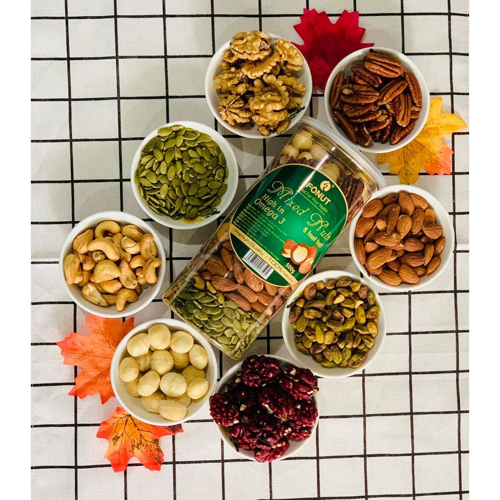 Mix 8 hạt dinh dưỡng dành cho mẹ bầu (hũ 500gr) | BigBuy360 - bigbuy360.vn