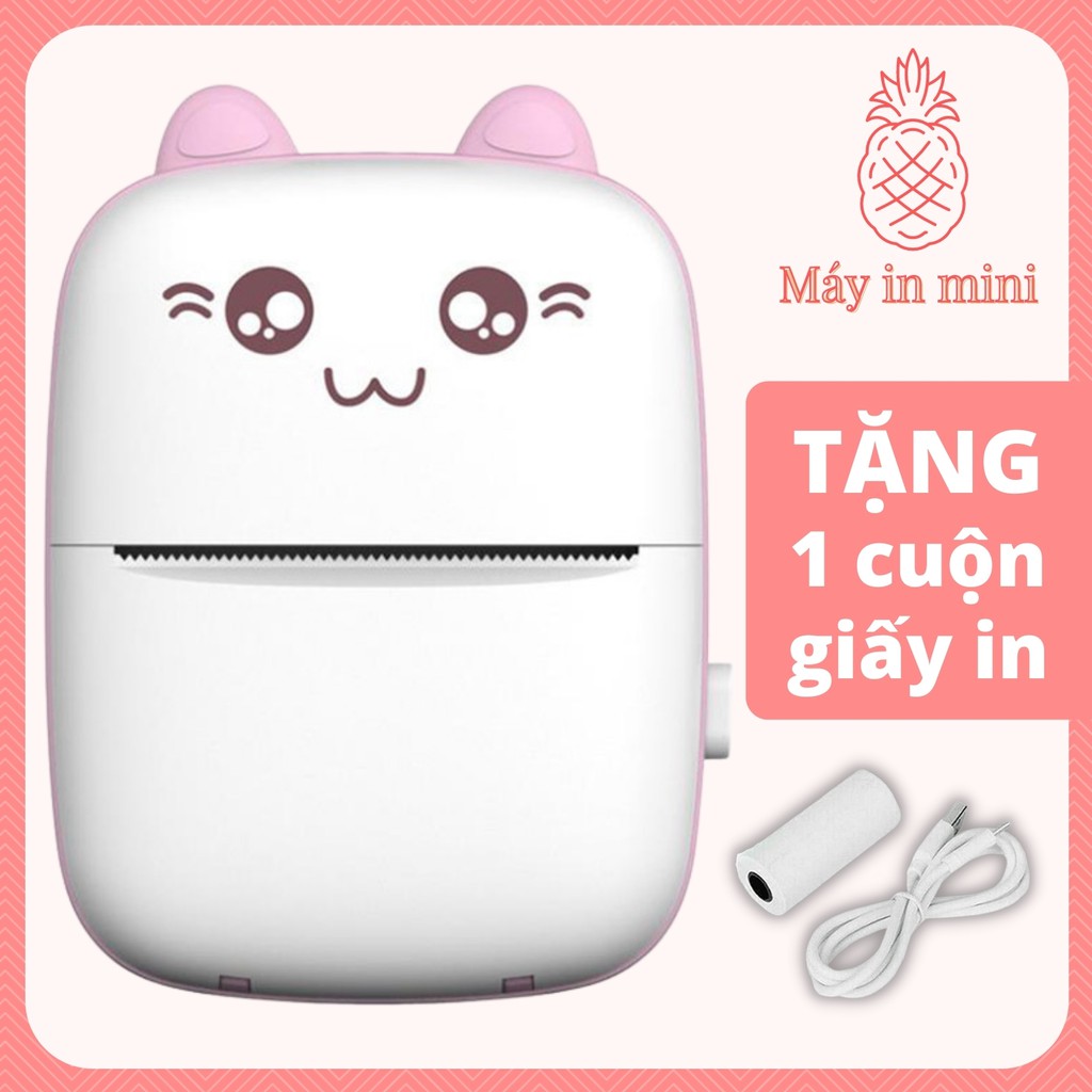 Máy in nhiệt cầm tay, máy in tài liệu mini, máy in hóa đơn bluetooth, máy in decal mini, máy in hóa đơn mini con mèo