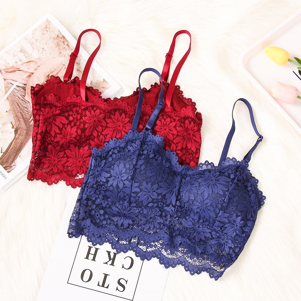 Áo Lót Nâng Ngực Họa Tiết Ren Hoa Thời Trang Cho Nữ