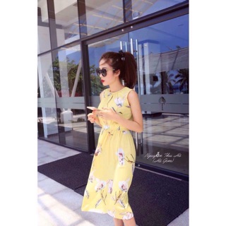 Đầm maxi hoa