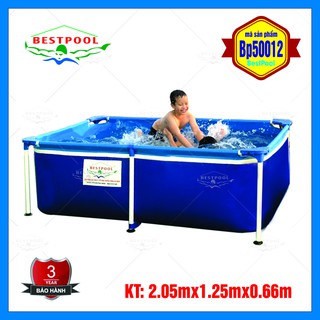 Bể bơi khung kim loại lắp ghép bestpool KT 1.25m*2.05m*0.66m,  Bảo hành 3 năm, Bể bơi phao bơi