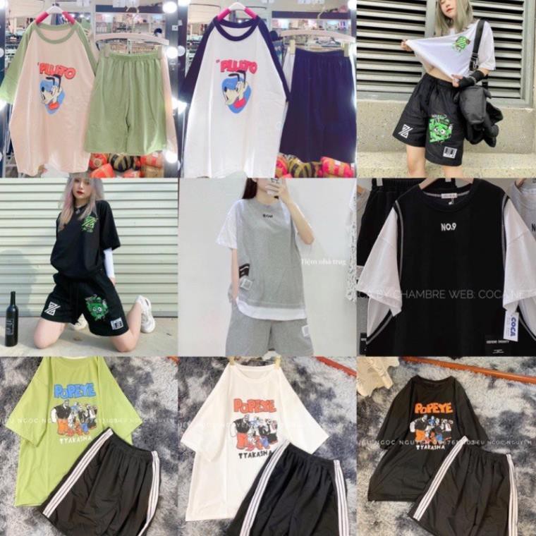 [XẢ KHO] Sét Đồ Bộ Thể Thao Nam Nữ Mặc Nhà Star Wars Phong Cách Ulzzang Unisex, Freesize Chất Cotton Không Phai