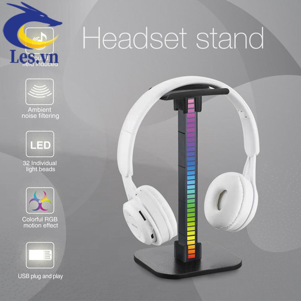 Giá Đỡ Tai Nghe Chơi Game Có Đèn LED RGB Và Cổng USB