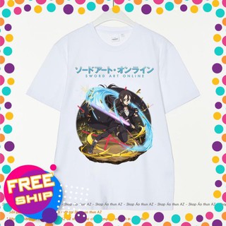 (GIÁ TỐT) Áo thun Anime Sword Art Online Memory Defrag Kirito Ggo M2483