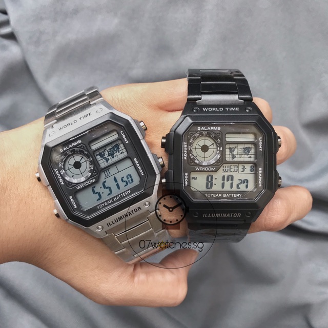 [watches.sg] DH thời trang cho nam AE1200 năng động trẻ trung hai màu hot | BigBuy360 - bigbuy360.vn