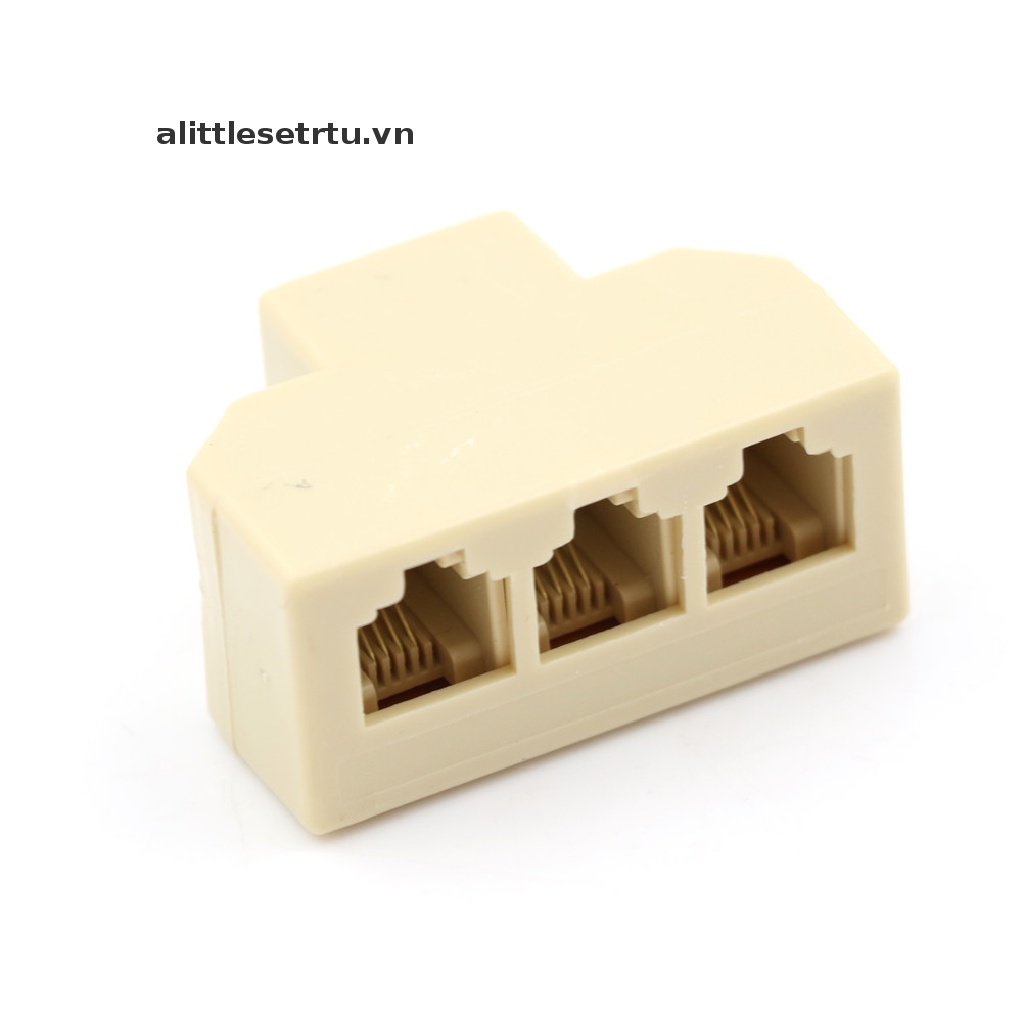 1 Giắc Chuyển Đổi 3 Chiều RJ11 Sang 3 F RJ-11 6P4C Cho Điện Thoại